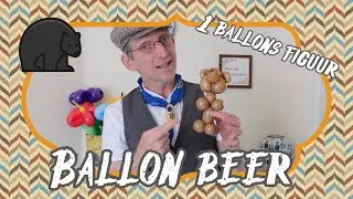 Ballon beer - Ballonvouwen / De Haagse Ballonnenboer / Easy Balloon Bear figure