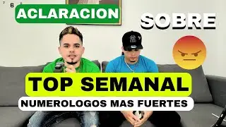 ACLARACI&Oacute;N IMPORTANTE 🔴 SOBRE EL TOP 10 SEMANAL DE LOS NUMER&Oacute;LOGOS M&Aacute;S FUERTES | LOCUTOR EN VIVO