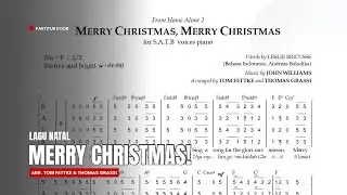 [LAGU NATAL] PARTITUR NOT ANGKA SATB: Merry Christmas (Arr. Tom Fettke)