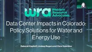 Data Center Impacts in Colorado: Policy Solutions for Water and Energy Use