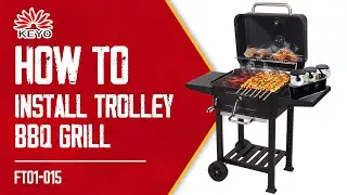 How To Install a Trolley Charcoal BBQ Grill l KEYO