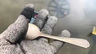 Metal Detecting A Silver Spoon! #equinox