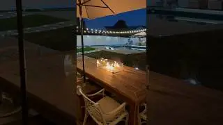 Build your own fire pit dining table #diy #backyarddesign #decklife #exteriordesign