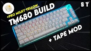 Сборка ленточного мода TM680 &mdash; Gateron Pro Молочно-желтый Akko ASA BoW | Сэмюэл Тан