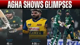OMG 😱 !! 45 Runs From 12 Balls SR 375 🤔 captain Salman agha destroyed Sri Lankan bowling | Pak vs SL
