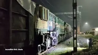 Gooty WDG4 twins with BOXNL Freight Departs NJP