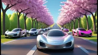 Counting Cars Zooming Down the Road | Fun Numbers Song for Kids