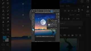 Moon in the sky on Photoshop #photography#art #shorts#art@AMTrends003