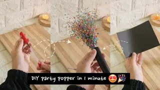 DIY Party Popper 🎉 | Easy Hack with Empty Pen Refill ✨ | Fun Craft Idea