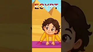 Yoga Poses for Kids! 🧘&zwj;♀️🌍 Travel USA & China with Amna & Zoha World #shortsforkids