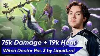 Liquid.zai WITCH DOCTOR Offlane POS 3 | Dota 2 Pro Gameplay