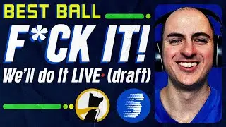 Golf Underdog Draft w/ Alex Baker | Live Fantasy Golf Draft for The Pup Cup