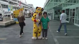 Kheetah takes a photo with gramama 44