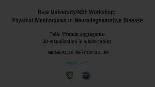 2022 Neurodegenerative Disease Wkshp: Adriano Aguzzi, University of Zurich