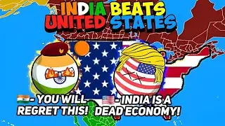 [ИНДИЯ ПРОТИВ США?] 😱☠️ || [ЭКОНОМИЧЕСКАЯ ВОЙНА] ⚔️ || #countryballs #география
