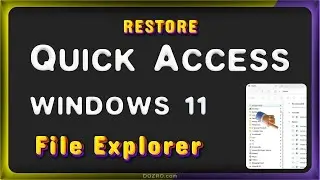 How to Open File Explorer Quick Access in Windows 11 | Easy Guide (2024)