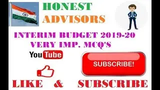 VERY IMPORTANT BUDGET 19-20 MCQ'S !10MINS FULL COVERAGE!