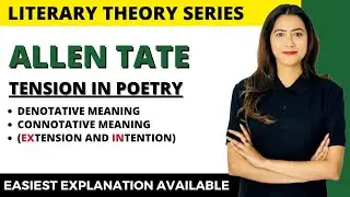 Tension in Poetry: Allen Tate  - NTA UGC NET English Literature - Sunaina Jethani