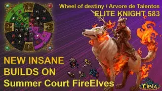 Tibia Elite Knight 583 (450+) Solo Hunt/Summer Courts / Fire Elves/6.3kk Exp/Hour*150%profit 450k/hr