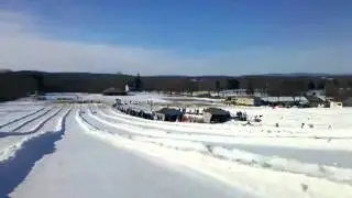 Downhill tubing run at Thomas Bull park