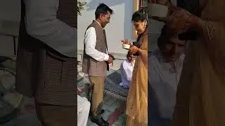 रिंग सेरेमनी पर जाने से पहले #haldi #geet #fun #enjoy #party #wedding #vivah #timelapse #dance