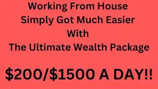 Working From House Simply Got Much Easier With The Ultimate Wealth Package.