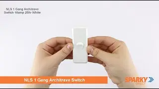 NLS 1 Gang Architrave Switch 10amp 250v White