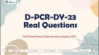 D-PCR-DY-23 Dell PowerProtect Cyber Recovery Deploy 2023 Exam Questions