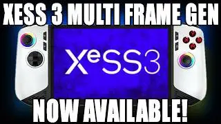 XESS 3 Multi Frame Gen 3X FPS on MSI Claw 8 AI+ | Full Setup & Test