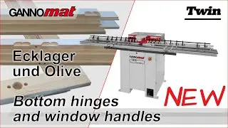 GANNOMAT Twin Variable Drilling machine for bottom hinges and window handles