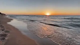 Soft Ocean Waves & Calm Ambient Music 🌙 Peaceful Sound