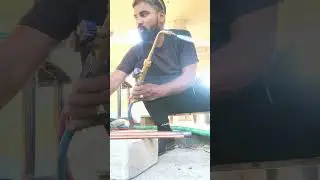 VRF BLUE STAR HARD PIPE BRAZING WORK BY MYSELF VERY LONG TIME CHECK💥🛠️👷