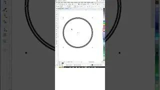 Text round shape in CorelDraw | #Coreldrawshort