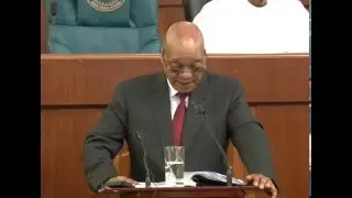 President Jacob Zuma addresses Nigerian parliament