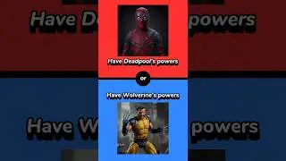 Dare to Choose: Would You Rather Deadpool or Wolverine! #quiz #wouldyourather #fyp #shorts #trivia