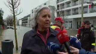 Alc&aacute;cer do Sal Flooded as Storm Kristin Hits Portugal