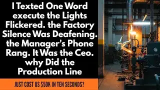 I TEXTED ONE WORD EXECUTE THE LIGHTS FLICKERED. THE FACTORY SILENCE WAS DEAFENING. THE MANAGER'S...