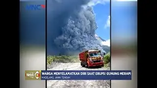 Detik-detik Truk Pengangkut Pasir Panik Saat Erupsi Gunung Merapi #LintasiNewsPagi 12/03