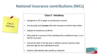5  National Insurance Contributions   Class 3
