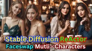 Stable Diffusion ReActor Face Swap Multi Characters In A1111 (Full Tutorial Guide)