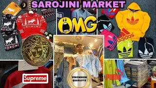 Sarojini Market Delhi😱Cheapest sweatshirt Denim Hoodies jacket #sarojininagar #winterclothes #market