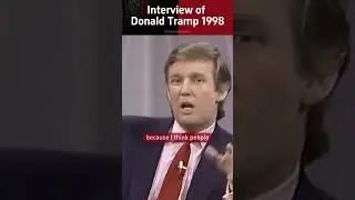 🎩Running for president. Donald Trump 1998✂️#shorts