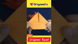 Easy origami boat or paper ship tutorial #origami