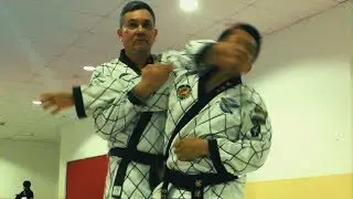 Hapkido Grand Master Strike to his student.
