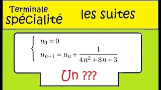 Terminale spé maths Suite et récurrence  Conjecture   ex26quater