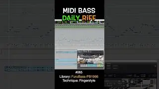MIDI Bass Daily riff 65