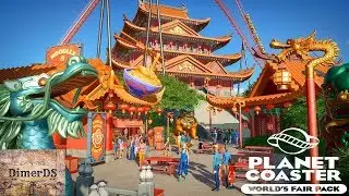 Planet Coaster. DLC World's Fair Pack. Развлечемся!