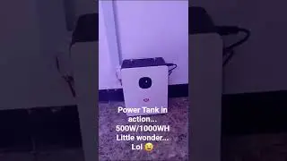 Itel Power Tank 500w/1000WH in action 🎬 #solarconverter #solar #solarpanelinstallation #itelenergy