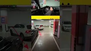 Realistic Reverse parking, a left hand reverse parking method suitable  #tips #car #driving #skills