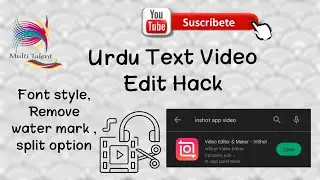 Urdu Video Edit Hack // Inshot App Hack// Split option // Remove Water Make Easily